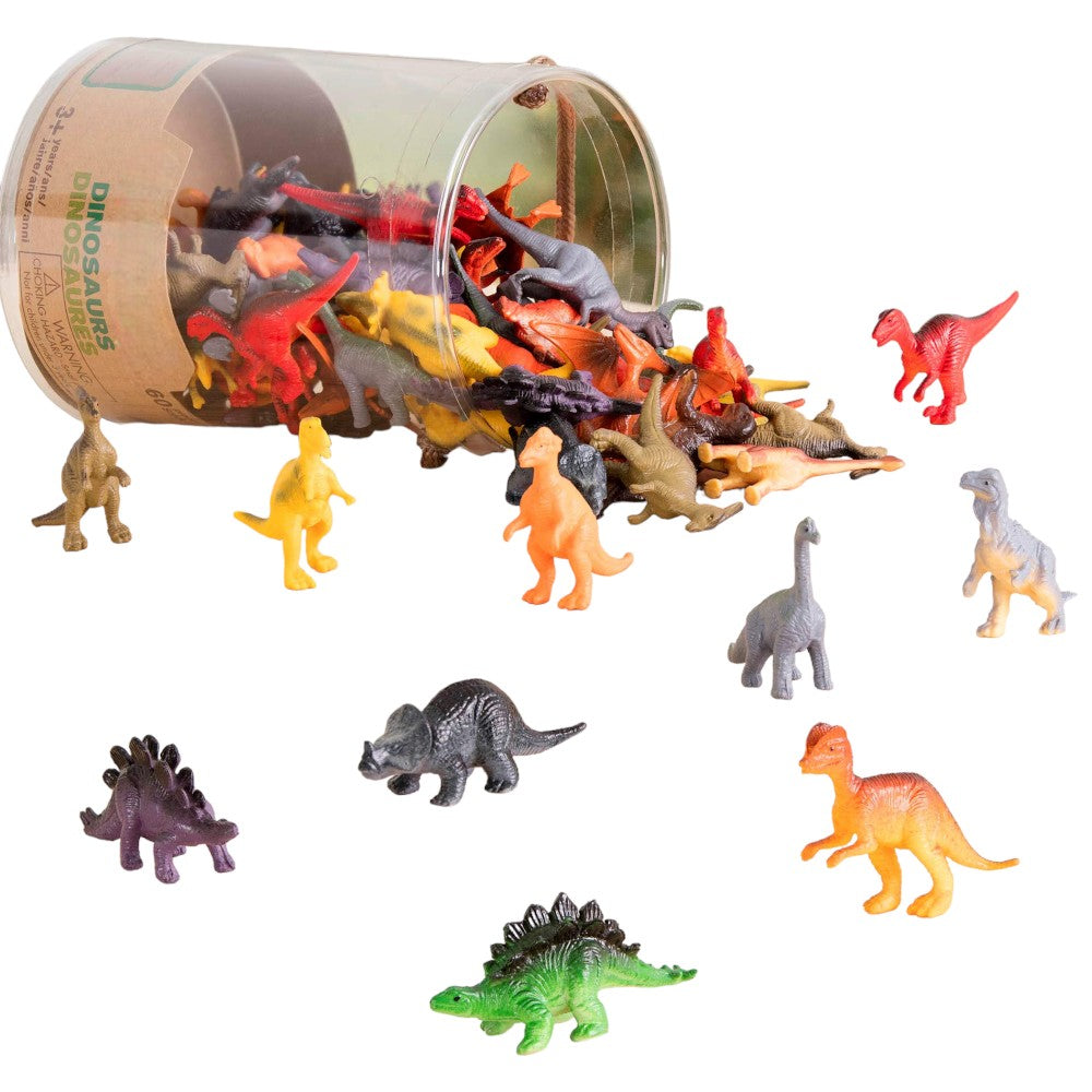 Assortiement de 60 figurines de dinosaures