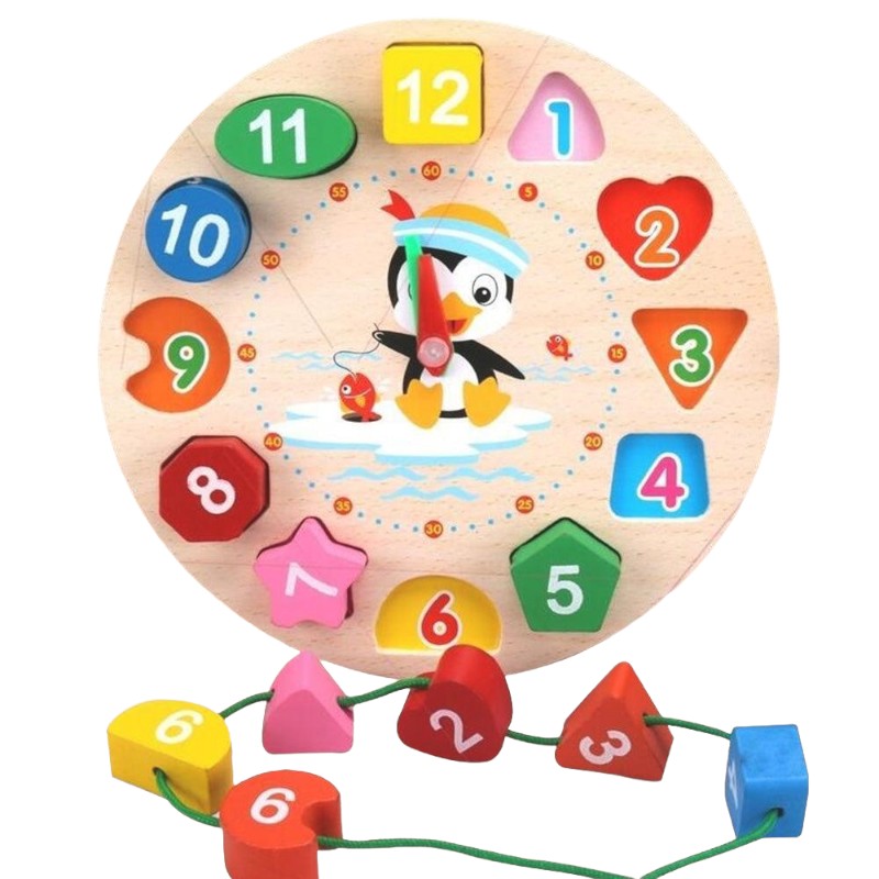 Horloge Montessori Educative Colorée