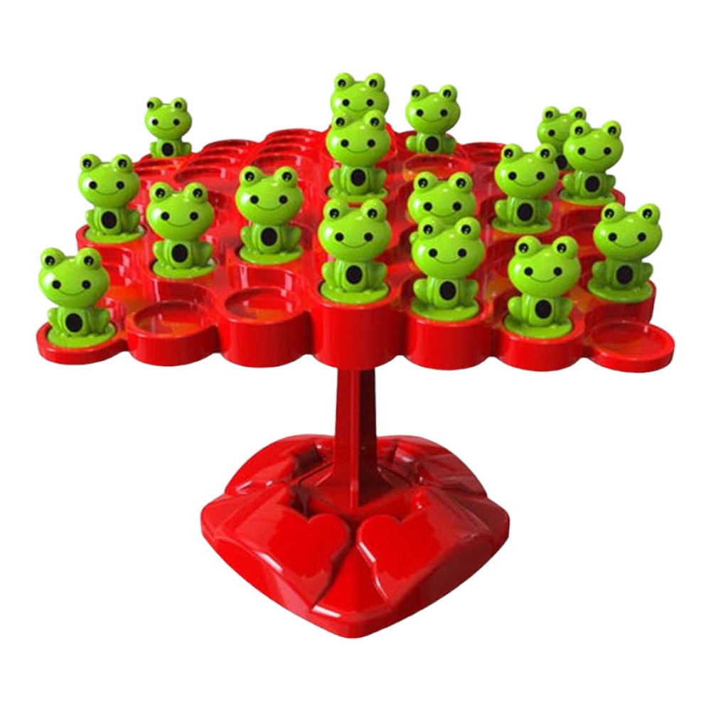 Montessori - Jeu d'équilibre avec arbre et grenouille